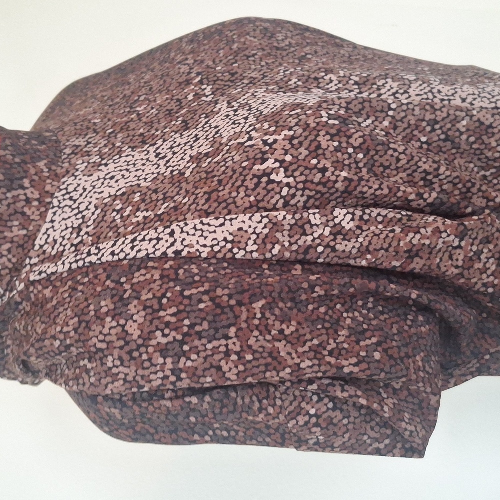H&M Pretty Long  Brown & Tan Dress Size S - Picture 12 of 16